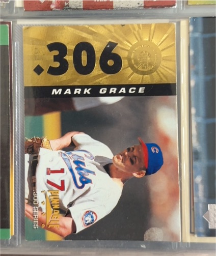 1996 Pinnacle 300 Series #306 Mark Grace — front