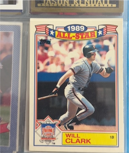 1990 Topps All-Star #2 Will Clark — front
