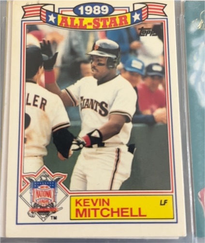 1990 Topps #6 Kevin Mitchell — front