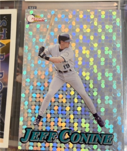 1994 Pacific Crown Collection Silver Prisms Circular #23 Jeff Conine — front