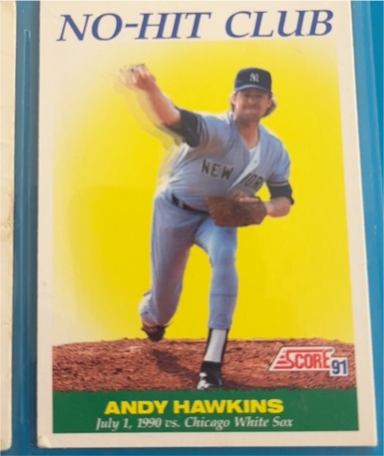 1991 Score #704 Andy Hawkins — front