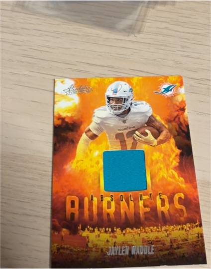 2025 Panini Absolute Burners #ABU-JWA Jaylen Waddle — front