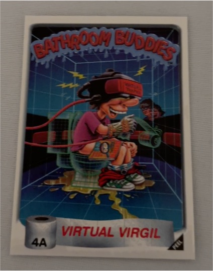 1996 Topps Bathroom Buddies #4A Virtual Virgil — front