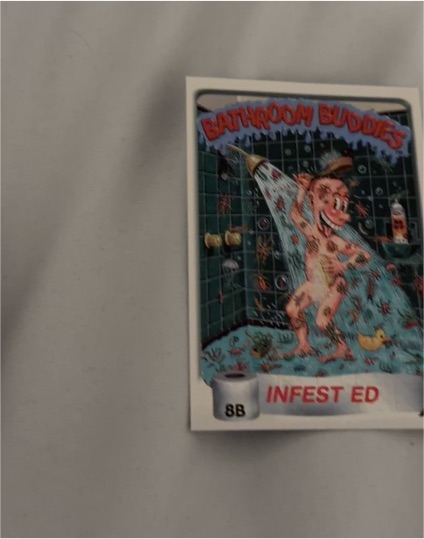 1996 Topps Bathroom Buddies #8B Infest Ed — front