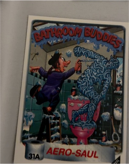 1996 Topps Bathroom Buddies #31A Aero Saul — front