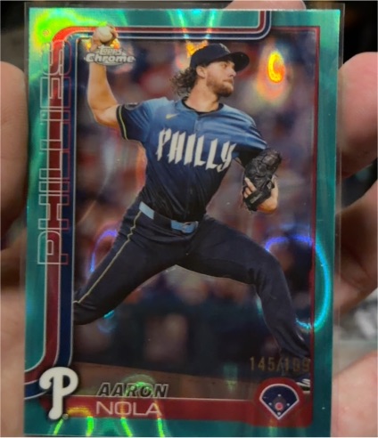 2025 Topps Chrome #286 Aaron Nola — front