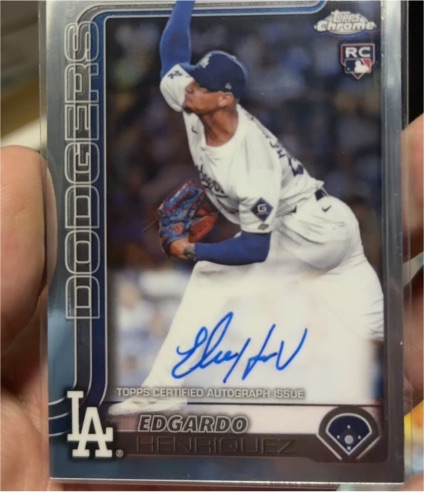 2025 Topps Chrome #RA-EH Edgardo Henriquez Rookie Autograph — front