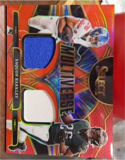 2025 Panini Select Multiverse #MVJ-SBY Saquon Barkley — front