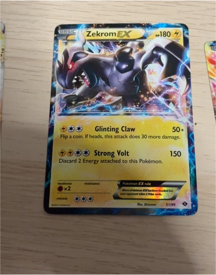 2012 Pokémon #51 Zekrom EX — front
