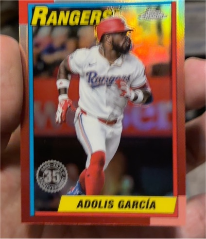 2025 Topps Chrome 35th Anniversary #90CB-4 Adolis Garcia — front