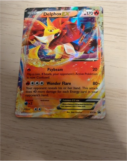 2014 Pokémon XY #XY19 Delphox EX — front