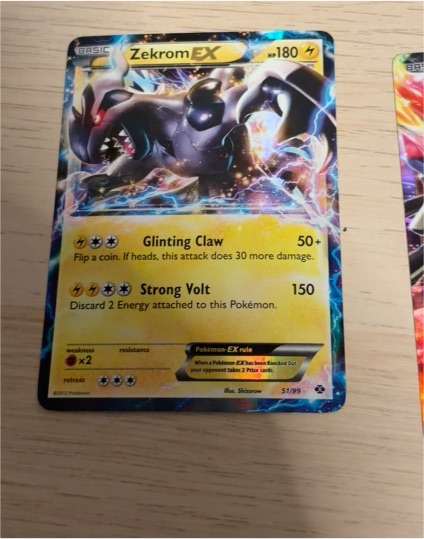 2012 Pokémon Black & White #51 Zekrom EX — front