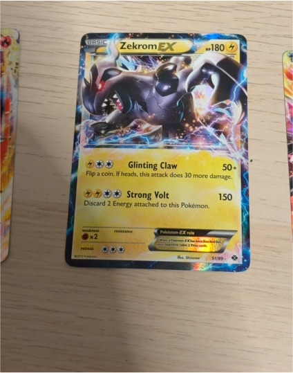 2012 Pokémon TCG Black & White #BW38 Zekrom EX — front