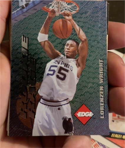 1996 Collector's Edge Rookie Rage Die-Cut #48 Lorenzen Wright — front