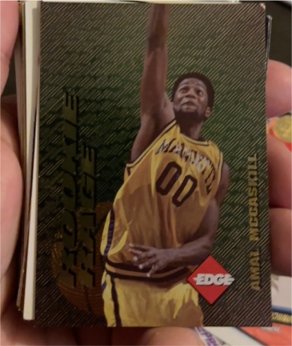 1996 Collector's Edge Rookie Rage #28 Amal McCaskill — front
