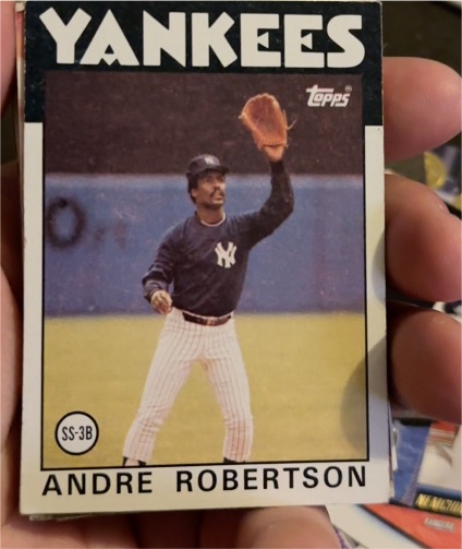 1986 Topps #738 Andre Robertson — front
