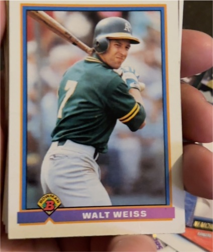 1991 Bowman #228 Walt Weiss — front