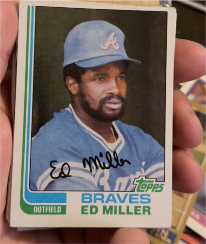 1982 Topps #451 Ed Miller Atlanta Braves — front