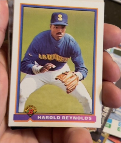 1991 Bowman #252 Harold Reynolds — front