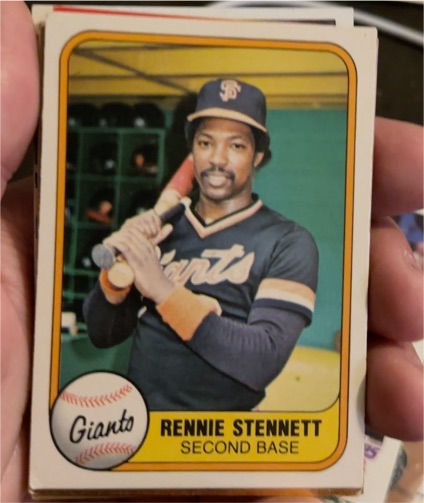 1981 Fleer #438 Rennie Stennett — front