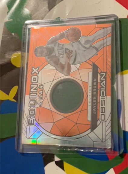 2023-24 Panini Obsidian Equinox Gear #EG-BRO Jaylen Brown — front