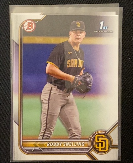 2022 Bowman Draft #BD-82 Robby Snelling — front