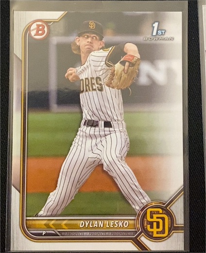 2022 Bowman Draft #BD-27 Dylan Lesko — front