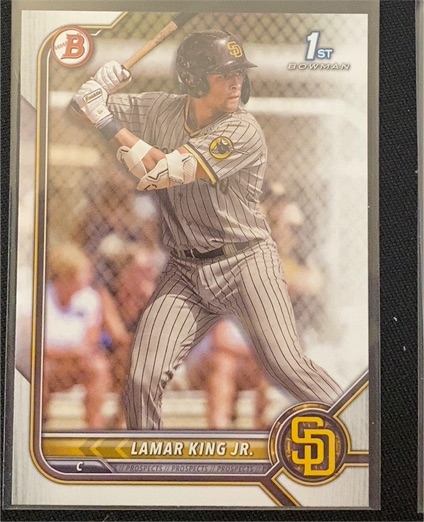 2022 Bowman Draft #BD-143 Lamar King Jr. — front