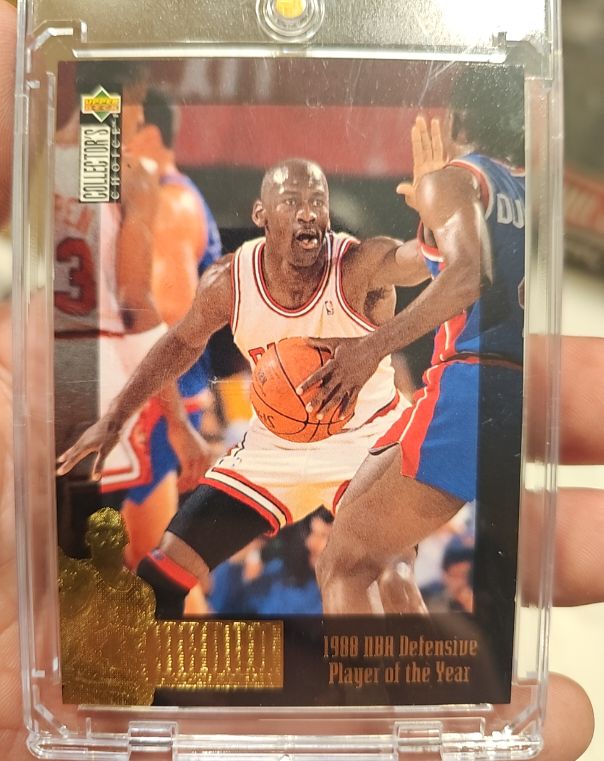 1995 Upper Deck The Jordan Collection #JC3 Michael Jordan 1988 NBA Defensive Player of the Year — front