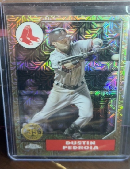 2022 Topps Update Chrome #T87C-42 Dustin Pedroia — front