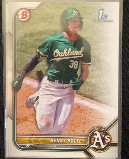2022 Bowman Draft #BD-121 Henry Bolte — front