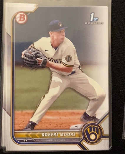 2022 Bowman Draft #BD-131 Robert Moore — front
