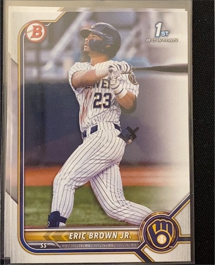 2022 Bowman Draft #BD-48 Eric Brown Jr. — front