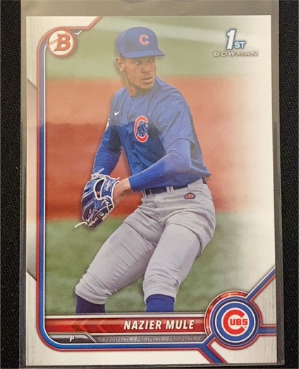 2022 Bowman Draft #BD-77 Nazier Mule — front