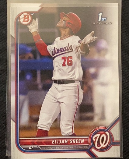 2022 Bowman Draft #BD-23 Elijah Green — front