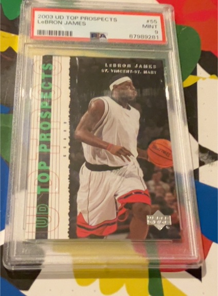 2003 Upper Deck Top Prospects #55 LeBron James — front