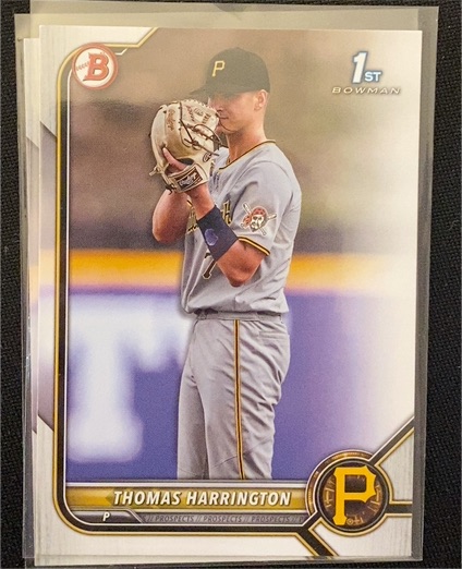 2022 Bowman Draft #BD-37 Thomas Harrington — front