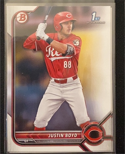 2022 Bowman Draft #BD-13 Justin Boyd — front