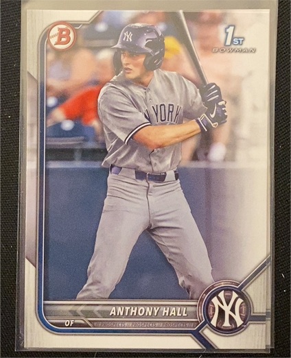 2022 Bowman Draft #BD-97 Anthony Hall — front
