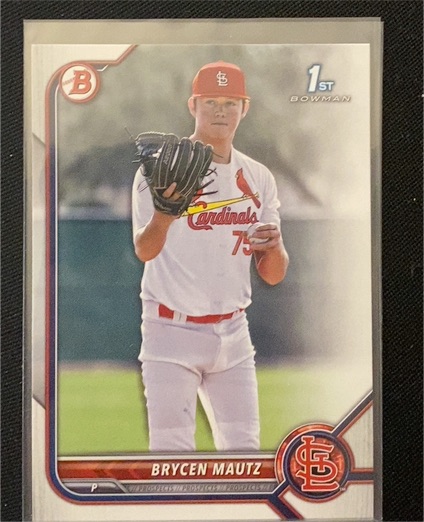 2022 Bowman Draft #BD-124 Brycen Mautz — front