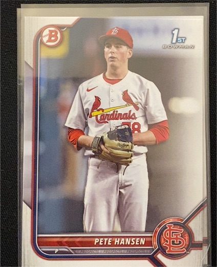 2022 Bowman Draft #BD-128 Pete Hansen — front
