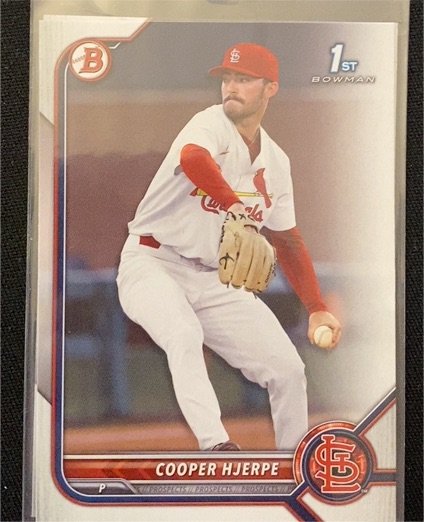2022 Bowman Draft #BD-95 Cooper Hjerpe — front