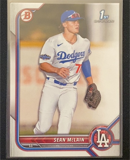 2022 Bowman Draft #BD-50 Sean McLain — front
