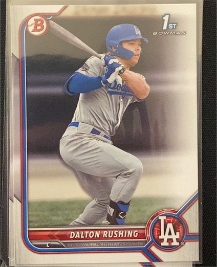 2022 Bowman Draft #BD-84 Dalton Rushing — front