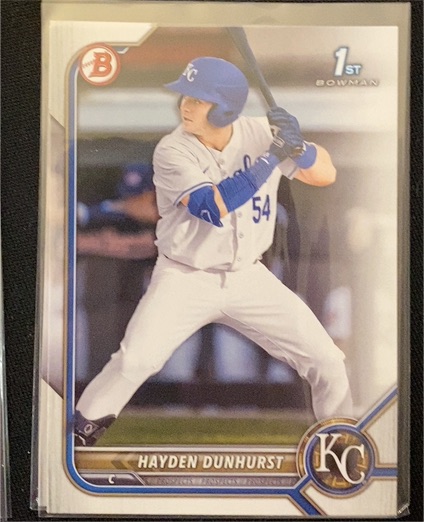 2022 Bowman Draft #BD-44 Hayden Dunhurst — front