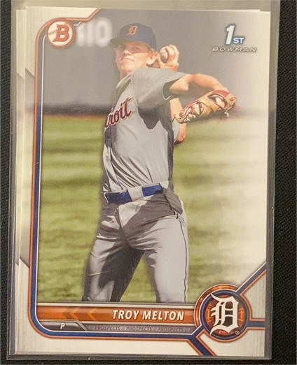 2022 Bowman Draft #BD-118 Troy Melton — front