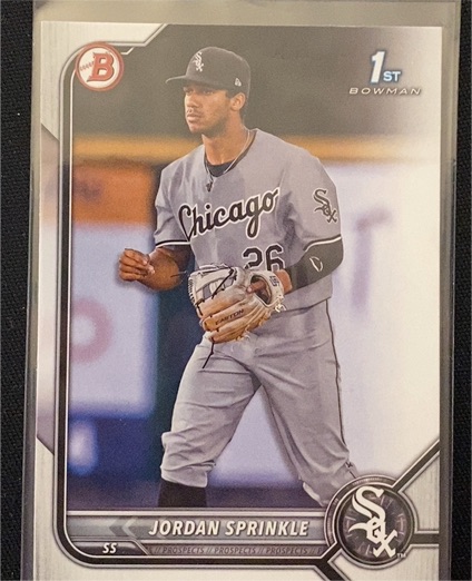 2022 Bowman Draft #BD-183 Jordan Sprinkle — front