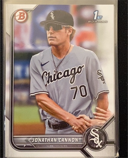 2022 Bowman Draft 1st Edition #BD-180 Jonathan Cannon — front