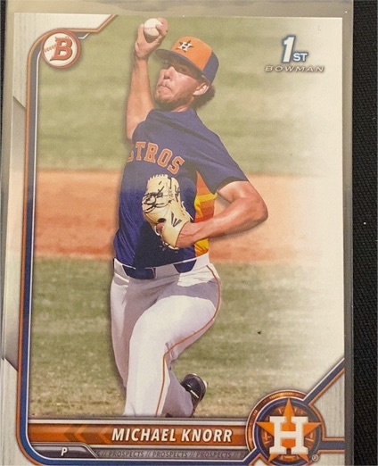 2022 Bowman Draft #BD-120 Michael Knorr — front