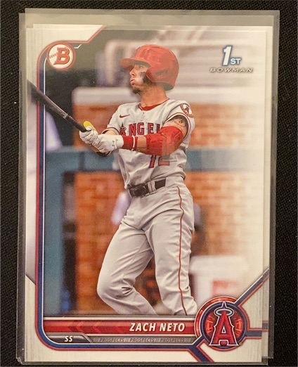 2022 Bowman Draft #BD-18 Zach Neto — front